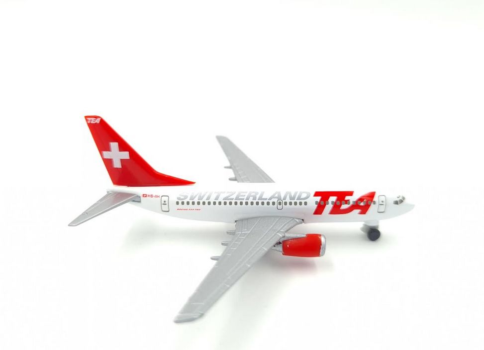 Boeing 737-700 tea Switzerland HB-alcohólico Herpa 511131 1:500 