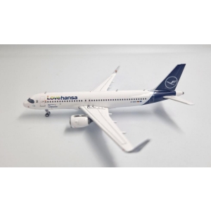 Model Airbus A320neo Lufthansa Lovehansa 1:400 D-AINY
