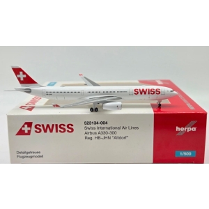 Model Airbus A330-300 SWISS 1:500 HB-JHN