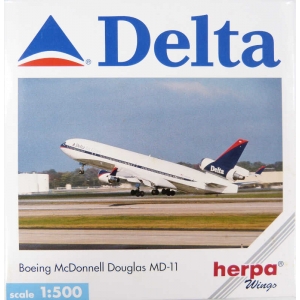 Model MD11 DELTA 1:500 Herpa
