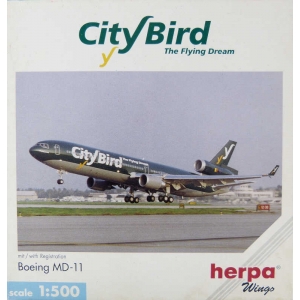 Model MD11 City Bird 1:500 Herpa UNIKAT