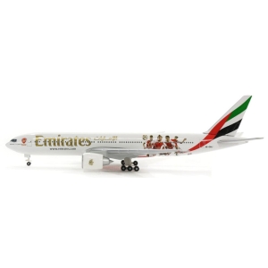Model Boeing 777-200 EMIRATES ARSENAL 1:500 UNIKAT!