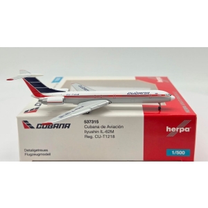 Model Ilyushin IŁ62M CUBANA 1:500 - OSTATNI