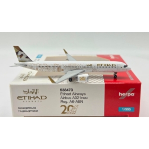 Model Airbus A321neo ETIHAD 1:500 A6-AEN