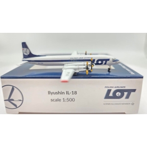 Model Ilyushin IŁ-18 LOT 1:500 SP-LSG