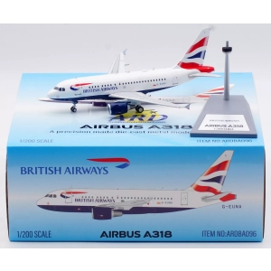 Model Airbus A318 BRITISH AIRWAYS 1:200 G-EUNA Inflight