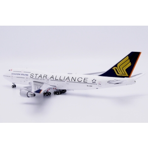 Model Boeing 747-400 SINGAPORE 1:400 Star Alliance 9V-SPP