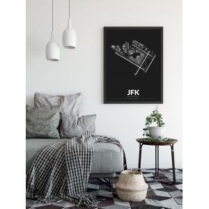 Plakat Aerodecor WAW 50x70 BLACK
